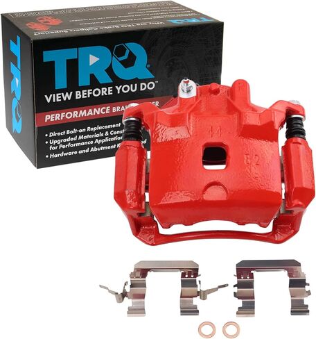 TRQ الأداء الأمامي الأيمن أداء الفرامل الفرجار الجانب الأحمر الركاب متوافق مع 2007-2019 نيسان سنترا in Saudi Arabia
