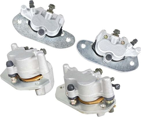 Silscvtt Front Rear Brake Calipers with Pads Replacement for Yamaha Viking YXM700 VI YXC700 YXM700 2014-2021 1XD-2580T-00-00 1XD-2580U-00-00 in Saudi Arabia