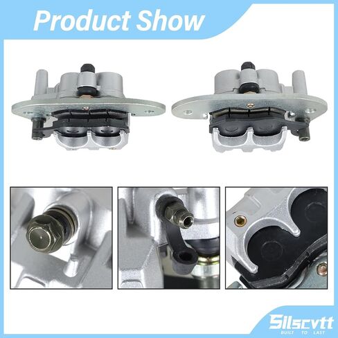Silscvtt Front Rear Brake Calipers with Pads Replacement for Yamaha Viking YXM700 VI YXC700 YXM700 2014-2021 1XD-2580T-00-00 1XD-2580U-00-00 in Saudi Arabia