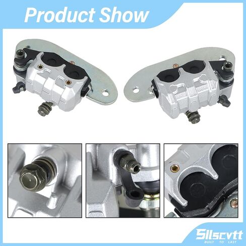 Silscvtt Front Rear Brake Calipers with Pads Replacement for Yamaha Viking YXM700 VI YXC700 YXM700 2014-2021 1XD-2580T-00-00 1XD-2580U-00-00 in Saudi Arabia