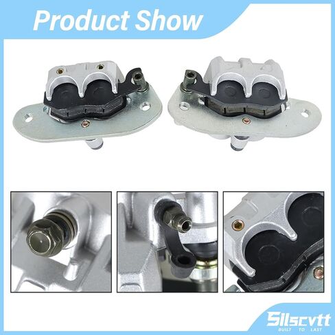 Silscvtt Front Rear Brake Calipers with Pads Replacement for Yamaha Viking YXM700 VI YXC700 YXM700 2014-2021 1XD-2580T-00-00 1XD-2580U-00-00 in Saudi Arabia