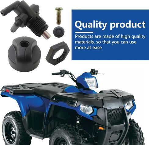 Fuel Tank Valve Petcock 3 Way & Knob NUT Fit for Polaris 1997-2004 Sportsman 500 HO, Replace# 7052161 5432559 in Kuwait