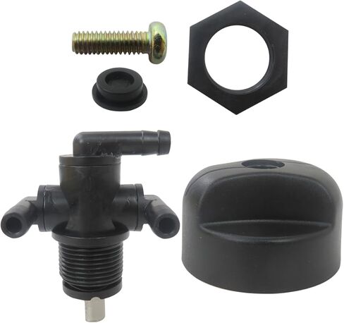 Fuel Tank Valve Petcock 3 Way & Knob NUT Fit for Polaris 1997-2004 Sportsman 500 HO, Replace# 7052161 5432559 in Kuwait