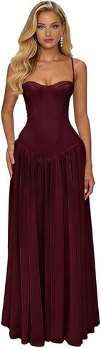 Ouyisha Corset Bridesmaid Dresses Chiffon Prom Dress A Line Formal Modest Wedding Guest Dress 2026 in Kuwait