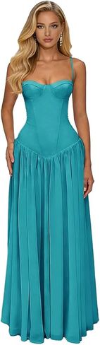 Ouyisha Corset Bridesmaid Dresses Chiffon Prom Dress A Line Formal Modest Wedding Guest Dress 2026 in Saudi Arabia