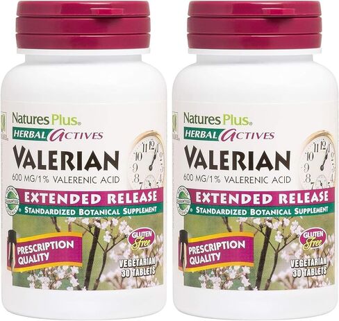 Natures Plus Herbal Actives Valerian Extended Release Tablets - 600 mg, 30 Vegan Tablets in Kuwait