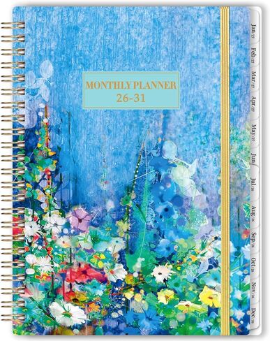 2026-2031 Monthly Planner - JUL 2026 - JUN 2031, 8.5" x 6.4", 5 Year Monthly Calendar 2026-2031, 60-Month Planner with Tabs, Inner Pocket, Golden Stamping in Kuwait
