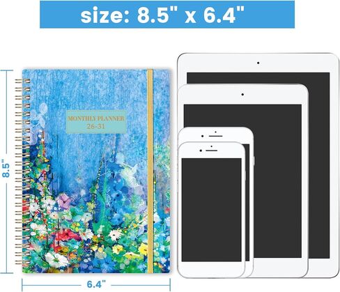 2026-2031 Monthly Planner - JUL 2026 - JUN 2031, 8.5" x 6.4", 5 Year Monthly Calendar 2026-2031, 60-Month Planner with Tabs, Inner Pocket, Golden Stamping in Kuwait