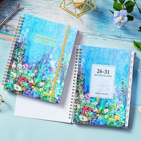 2026-2031 Monthly Planner - JUL 2026 - JUN 2031, 8.5" x 6.4", 5 Year Monthly Calendar 2026-2031, 60-Month Planner with Tabs, Inner Pocket, Golden Stamping in Kuwait