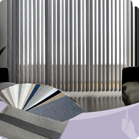 Graywind Manual Vertical Blinds Blackout & Light Filtering Fabric Samples in Kuwait