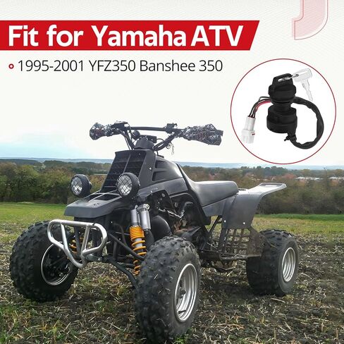 JAVIK Ignition Key Switch Compatible with Yamaha YFZ350 Banshee 350 1995-2001,OEM# 3GG-82510-00-00 3GG-82510-01-00 in Saudi Arabia