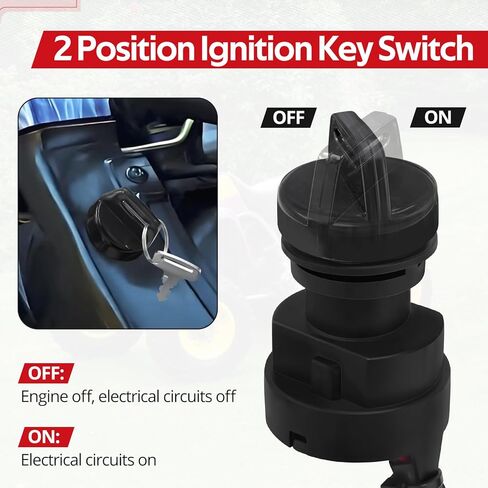 JAVIK Ignition Key Switch Compatible with Yamaha YFZ350 Banshee 350 1995-2001,OEM# 3GG-82510-00-00 3GG-82510-01-00 in Saudi Arabia
