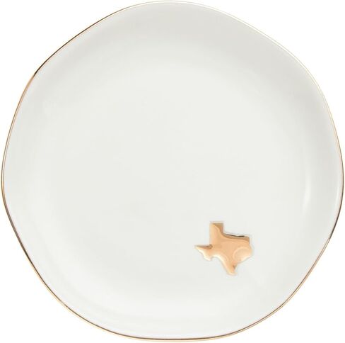 InnoBeta Texas Gifts for Women, Ceramic Ring Dish 4.75", Handcrafted Jewelry Tray, Decorative Trinket Dish for Rings Earrings Necklaces, Birthday & Mother’s Day Gift in Saudi Arabia