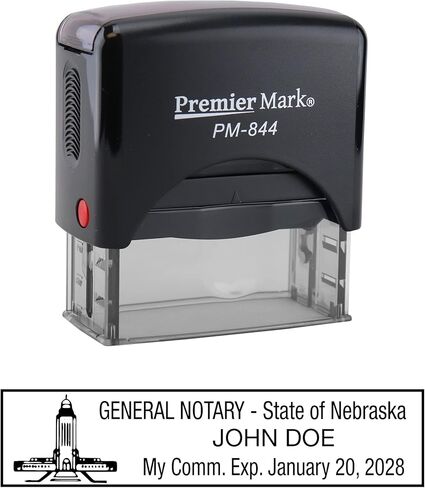 ختم مطاطي ذاتي التحبير لكاتب العدل في نبراسكا - يلبي مواصفات الولاية in Kuwait