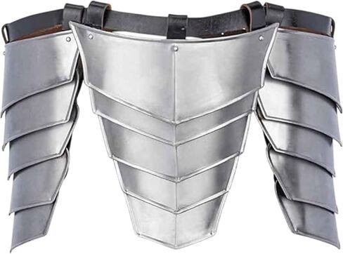 Medieval Steel Tasset Belt – 18‑Gauge Armor Thigh Protection with Riveted Belt Costume, Reenactment, LARP in Kuwait