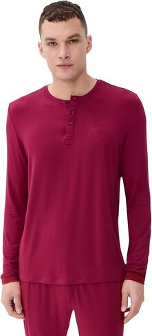 Calvin Klein underwear Men's Modal Long Sleeve Henley Tee in Saudi Arabia