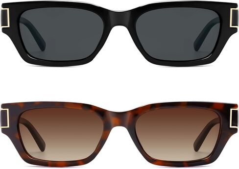 VANLINKER 2026 Polarized Trendy Small Square Cat Eye Sunglasses for Women Retro Rave Rectangle Shades VL9902 in Saudi Arabia
