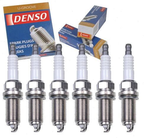 6 pc DENSO Standard U-Groove Spark Plugs compatible with Toyota 4Runner 4.0L V6 2003-2013 in Saudi Arabia
