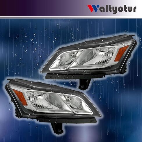 waltyotur Driver and Passenger Side Headlight Headlamp Assembly Halogen Left LH Right RH Replacement for Traverse 2013 2014 2015 2016 2017 Replacement for 84262931 84262932 in Kuwait