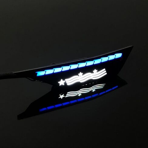 مصابيح LED للعلامات الجانبية الأمامية تناسب 2016-2021 Honda Civic 10th Gen Sedan Coupe Hatchback Switchback أزرق كهرماني المصد الأمامي بدوره إشارة عاكس مصابيح Sidemarker in Kuwait