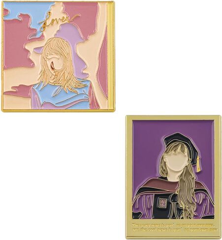 8pcs Music Enamel Pin Set, Novely Funny BBF Pins with Guitar, Disco Ball, Cassette Tape in Kuwait