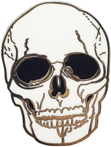Stylish Skull Shaped Enamel Pin Metal badge brooch Edgy Accessory for Clothing & Backpacks in Kuwait