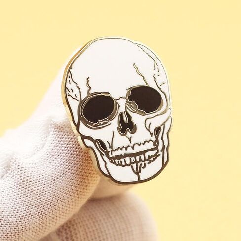 Stylish Skull Shaped Enamel Pin Metal badge brooch Edgy Accessory for Clothing & Backpacks in Kuwait
