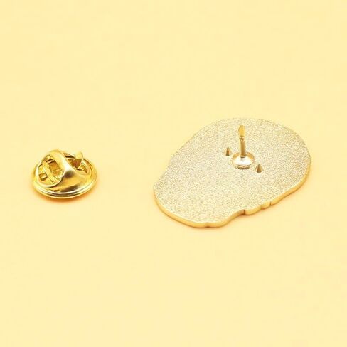 Stylish Skull Shaped Enamel Pin Metal badge brooch Edgy Accessory for Clothing & Backpacks in Kuwait