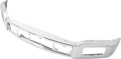 Front Bumper Face Bar Compatible with 2018-2020 Ford F-150 W/Fog Lamps Replacement For JL3Z-17757-A FO1002430 Bumper Cover Steel Chrome Silvery 3PCS in Saudi Arabia