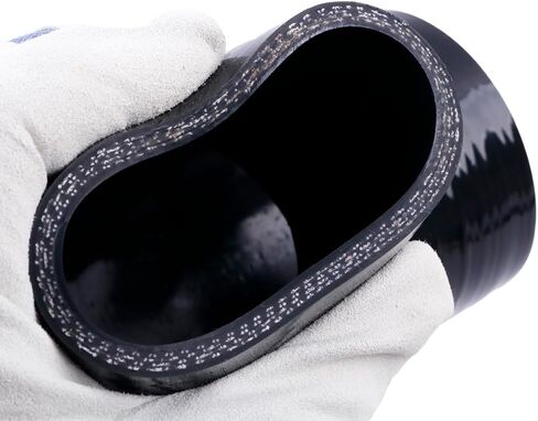 90 Degree Elbow Reducer Silicone Coupler Reinforced Hose ID 2.5" to 3" (63-76mm),4-Ply Turbo/Intercooler/Intake Piping Industrial Hydraulic in Kuwait