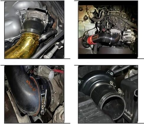 90 Degree Elbow Reducer Silicone Coupler Reinforced Hose ID 2.5" to 3" (63-76mm),4-Ply Turbo/Intercooler/Intake Piping Industrial Hydraulic in Kuwait