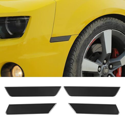 Jimen Compatible with 2010-2015 Chevrolet Camaro, 4PCS Light Eyebrow Cover Trim Bezels in Saudi Arabia