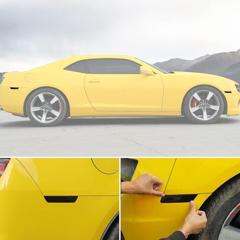 Jimen Compatible with 2010-2015 Chevrolet Camaro, 4PCS Light Eyebrow Cover Trim Bezels in Saudi Arabia