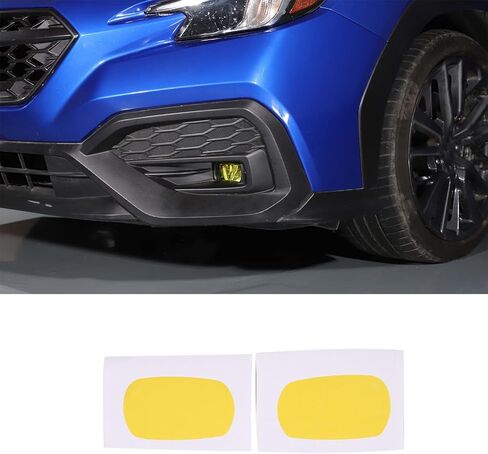 طبقة ضوء الضباب مسبقة القطع من CHEAYAR متوافقة مع Subaru WRX 2022 2023، ملصق فيلم مصابيح الضباب، ملحقات ملصقات WRX (أصفر) in Saudi Arabia