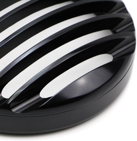 Dreamseek 5.75 inch Black Headlight Grille Cover for Harley 2004-2014 Sportster XL883 XL1200 exterior CNC Billet Aluminum Front Head Lamp Guard Grille Trim Black in Saudi Arabia