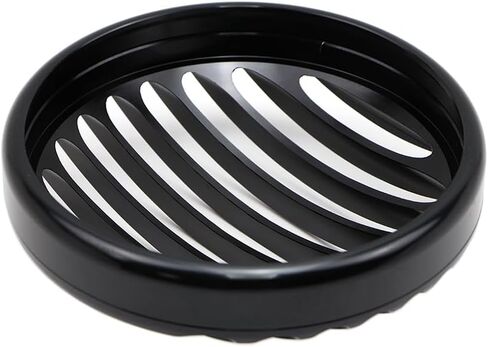 Dreamseek 5.75 inch Black Headlight Grille Cover for Harley 2004-2014 Sportster XL883 XL1200 exterior CNC Billet Aluminum Front Head Lamp Guard Grille Trim Black in Saudi Arabia