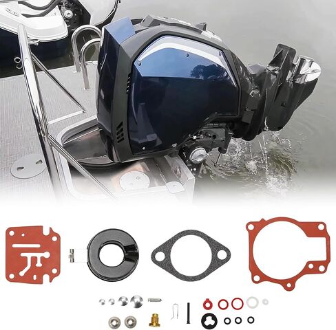 396701 مجموعة إعادة بناء المكربن ​​مع تعويم متوافق مع جونسون Evinrude 18 20 25 28 30 35 40 45 48 50 55 60 65 70 75 HP Marine Outboard Motors Carb Repair Kit يستبدل 392061 in Saudi Arabia