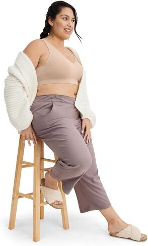 حمالة صدر نسائية من Jockey، Seamfree Back Smoothing Bralette، بيج فاتح، L in Kuwait