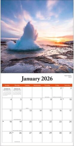 TURNER PHOTOGRAPHIC Nature'S Wonders 12x12 Photo Wall Calendar (26998940038) in Kuwait