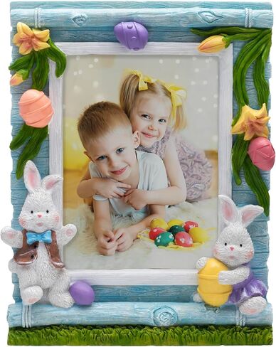 Easter Bunny and Garden 5" x 7" Resin Picture Frame in Saudi Arabia