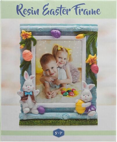 Easter Bunny and Garden 5" x 7" Resin Picture Frame in Saudi Arabia