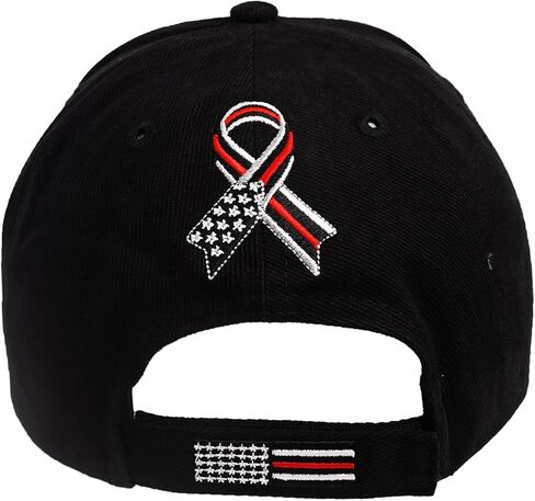 Fire Thin Red Line Dept Cap | Honor Firefighters Durable & Stylish Comfortable Baseball Cap for Men & Women | Perfect for Everyday, Ideal for Fire Department Members & Supporters 100% Cotton in Kuwait