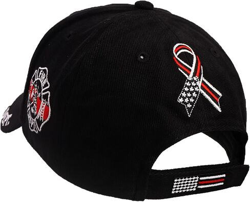 Fire Thin Red Line Dept Cap | Honor Firefighters Durable & Stylish Comfortable Baseball Cap for Men & Women | Perfect for Everyday, Ideal for Fire Department Members & Supporters 100% Cotton in Kuwait