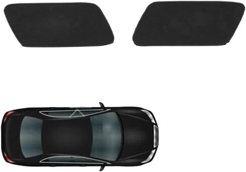 2pcs Headlight Washer Nozzle Cover Cap For B7 2011-2015 Left Right Side 3AA955109 3AA955110 Primer Black in Kuwait