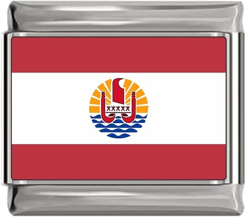 NewCharms French Polynesia Flag Italian Charm in Saudi Arabia