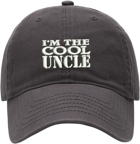 Men's Baseball Cap Cool Uncle Embroidered Washed Cotton Vintage Dad Gifts Hat in Kuwait