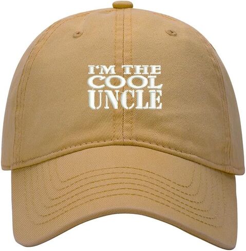Men's Baseball Cap Cool Uncle Embroidered Washed Cotton Vintage Dad Gifts Hat in Kuwait