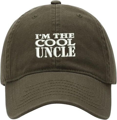 Men's Baseball Cap Cool Uncle Embroidered Washed Cotton Vintage Dad Gifts Hat in Kuwait