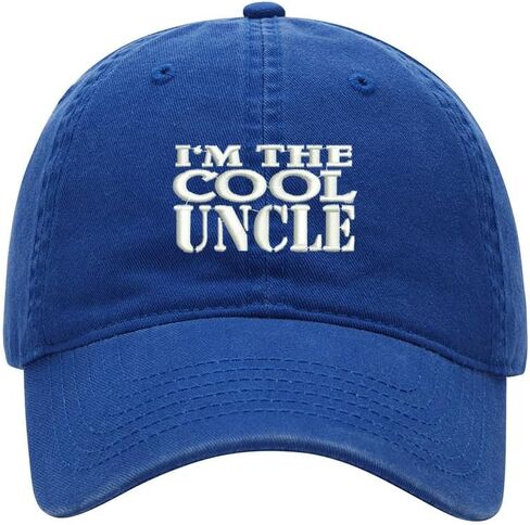 Men's Baseball Cap Cool Uncle Embroidered Washed Cotton Vintage Dad Gifts Hat in Kuwait