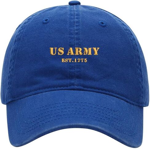 Men's Baseball Cap Army Est 1775 Embroidered Washed Cotton Vintage Dad Gifts Hat in Saudi Arabia